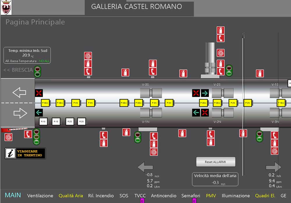 galleria castel romano manutenzione impianto monfredini fausto