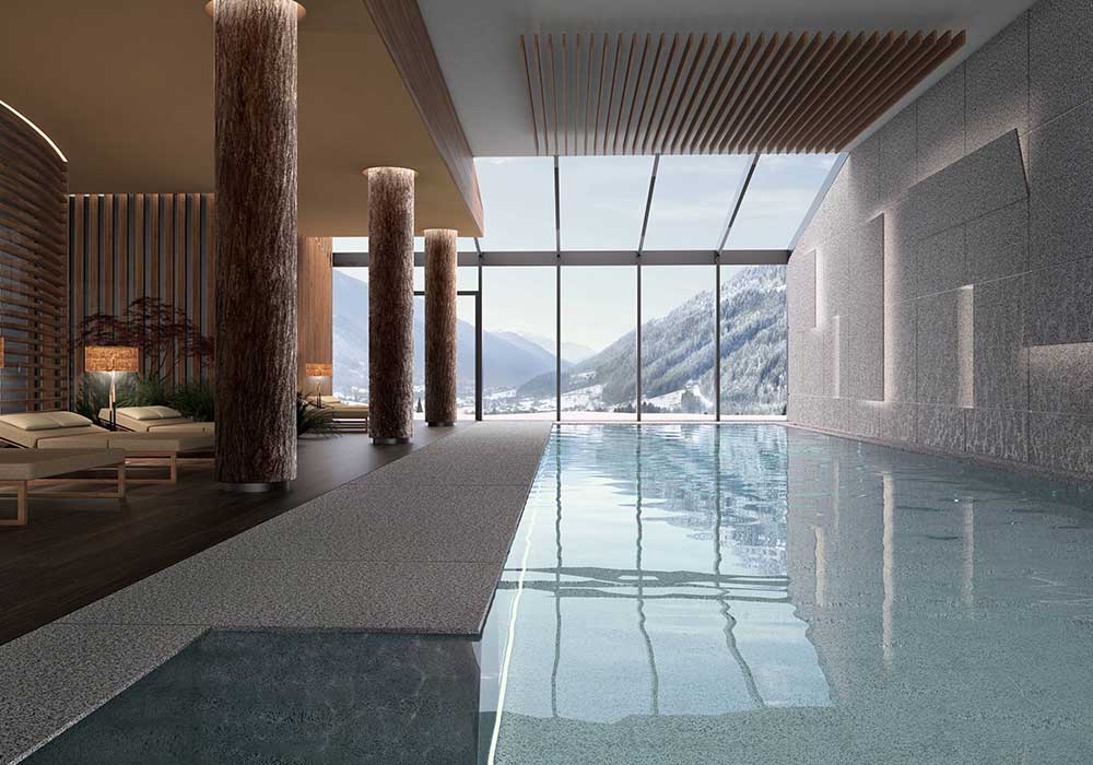 monfredini fausto impianto alberghiero lefay piscina