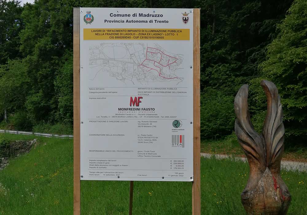 illuminazione efficente pubblica comune madruzzo monfredini fausto